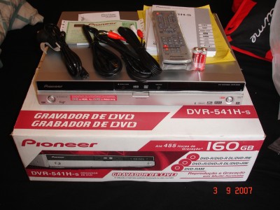 Gravador de DVD c/ HDD 160GB DVR-541HS da Pioneer