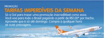 Passagem AÃ©rea a R$ 1,00